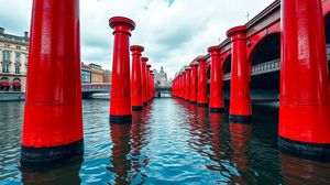 Image representing The Blackfriars Bridge Pillars, Blackfriars