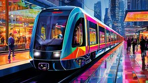 Image representing The Docklands Light Railway, Canary Wharf