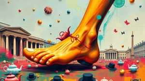 Image representing The Monty Python Foot, National Gallary, Trafalgar Square